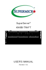 Supermicro 4048B-TR4FT User Manual предпросмотр