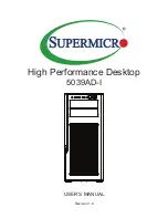 Supermicro 5039AD-I User Manual preview