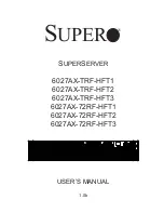 Supermicro 6027AX-72RF-HFT1 User Manual предпросмотр