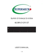 Preview for 1 page of Supermicro 6028R-E1CR12T User Manual