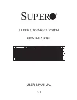 Preview for 1 page of Supermicro 6037R-E1R16L User Manual