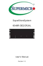 Preview for 1 page of Supermicro 6048R-DE2CR24L User Manual