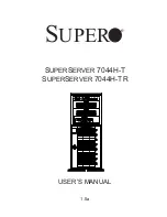 Supermicro 7044H-T User Manual preview