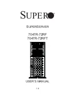 Предварительный просмотр 1 страницы Supermicro 7047R-72RF User Manual