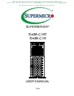 Supermicro 7048R-C1R User Manual предпросмотр