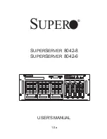 Предварительный просмотр 1 страницы Supermicro 8042-6 User Manual