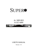 Supermicro A+ SERVER 1012C-MRF User Manual предпросмотр