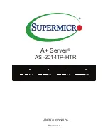 Предварительный просмотр 1 страницы Supermicro A+ Server AS -2014TP-HTR User Manual