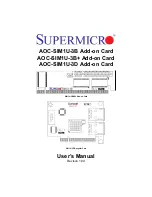 Supermicro A0C-SIM1U-3B Add-on Card User Manual preview