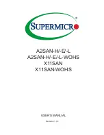 Предварительный просмотр 1 страницы Supermicro A2SAN-E User Manual