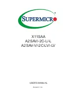 Supermicro A2SAV User Manual preview