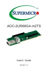 Preview for 1 page of Supermicro AOC-2UR68G4-m2TS User Manual