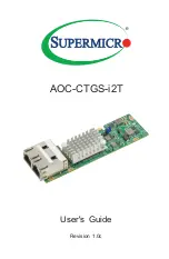 Supermicro AOC-CTGS-i2T User Manual preview