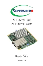 Preview for 1 page of Supermicro AOC-M25G-i2S User Manual