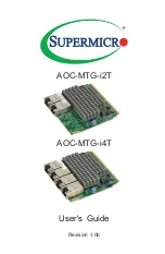 Preview for 1 page of Supermicro AOC-MTG-i2T User Manual