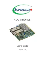 Preview for 1 page of Supermicro AOC-MTGN-i2S User Manual