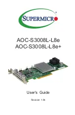 Preview for 1 page of Supermicro AOC-S3008L-L8e User Manual