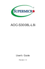 Preview for 1 page of Supermicro AOC-S3008L-L8i User Manual