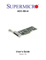 Supermicro AOC-SG-i4 User Manual preview