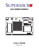 Supermicro AOC-SIMSO User Manual preview