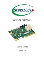 Supermicro AOC-SLG3-2E4R User Manual preview