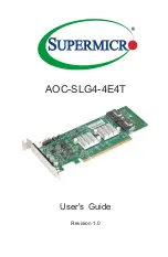 Supermicro AOC-SLG4-4E4T User Manual предпросмотр