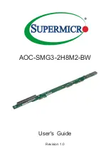 Предварительный просмотр 1 страницы Supermicro AOC-SMG3-2H8M2-BW User Manual