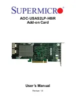 Предварительный просмотр 1 страницы Supermicro AOC-USAS2LP-H8iR User Manual