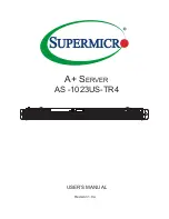 Supermicro AS-1023US-TR4 User Manual предпросмотр