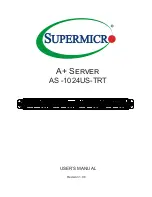 Supermicro AS-1024US-TRT User Manual предпросмотр