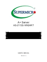 Предварительный просмотр 1 страницы Supermicro AS-2113S-WN24RT User Manual