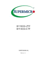 Supermicro B11SCG-CTF User Manual предпросмотр