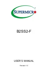 Supermicro B2SS2-F User Manual preview