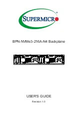 Supermicro BPN-NVMe3-216A-N4 User Manual предпросмотр