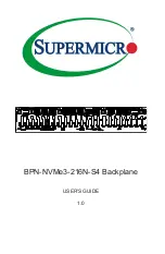 Supermicro BPN-NVMe3-216N-S4 User Manual предпросмотр