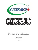 Supermicro BPN-SAS3-213A-N8 User Manual предпросмотр