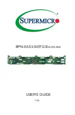 Preview for 1 page of Supermicro BPN-SAS3-825TQ User Manual