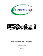 Preview for 1 page of Supermicro BPN-SAS3-F418-B6N4 User Manual