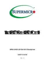 Supermicro BPN-SAS3-LB16A-N10 User Manual preview