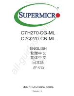 Supermicro C7H270-CG-ML Quick Reference Manual предпросмотр