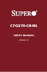 Supermicro C7Q270-CB-ML User Manual предпросмотр