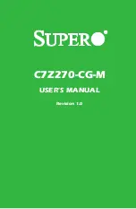 Supermicro C7Z270-CG-M User Manual предпросмотр