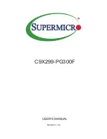 Предварительный просмотр 1 страницы Supermicro C9X299 User Manual