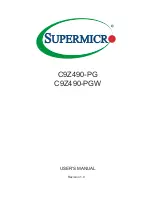 Supermicro C9Z490-PG User Manual preview