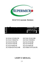 Preview for 1 page of Supermicro CSE-213BAC8-R1K23WB User Manual