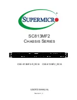 Preview for 1 page of Supermicro CSE-813MF2 RCB User Manual