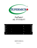 Предварительный просмотр 1 страницы Supermicro FatTwin AS -F1114S-FT User Manual