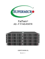 Предварительный просмотр 1 страницы Supermicro FatTwin AS-F1114S-RNTR User Manual