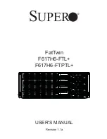 Предварительный просмотр 1 страницы Supermicro FatTwin F617H6-FTL+ User Manual