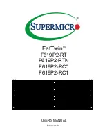 Supermicro FatTwin F619P2-RC0 User Manual предпросмотр